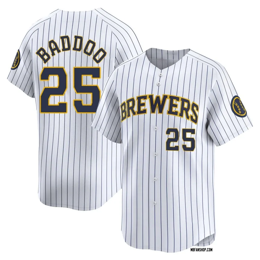 Limited Men's Akil Baddoo Milwaukee Brewers Alternate Jersey - White