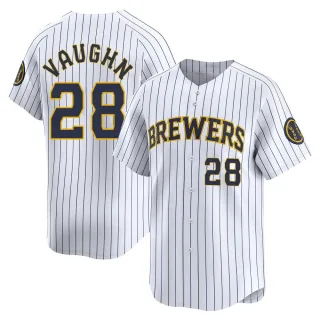 Limited Men's Andrew Vaughn Milwaukee Brewers Alternate Jersey - White