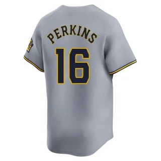 Limited Men's Blake Perkins Milwaukee Brewers Away Jersey - Gray