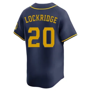 Limited Men's Brandon Lockridge Milwaukee Brewers Alternate Jersey - Navy