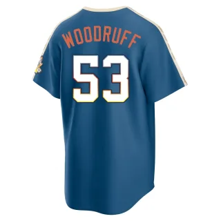 Limited Men's Brandon Woodruff Milwaukee Brewers Mineral 2026 City Connect Stadium Jersey - Blue