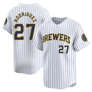 Limited Men's Carlos Rodriguez Milwaukee Brewers Alternate Jersey - White