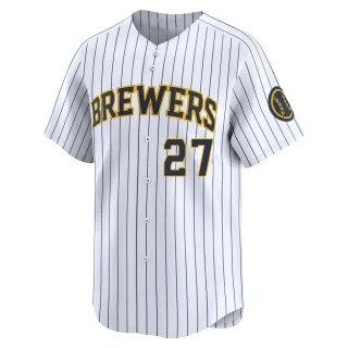 Limited Men's Carlos Rodriguez Milwaukee Brewers Alternate Jersey - White