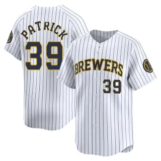 Limited Men's Chad Patrick Milwaukee Brewers Alternate Jersey - White