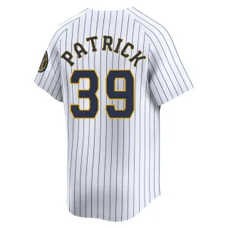 Limited Men's Chad Patrick Milwaukee Brewers Alternate Jersey - White