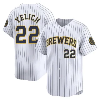 Limited Men's Christian Yelich Milwaukee Brewers Alternate Jersey - White