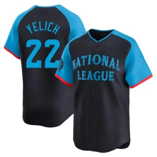 Limited Men's Christian Yelich Milwaukee Brewers National League 2024 All-Star Game Jersey - Navy