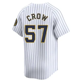 Limited Men's Coleman Crow Milwaukee Brewers Alternate Jersey - White