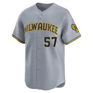 Limited Men's Connor Thomas Milwaukee Brewers Away Jersey - Gray