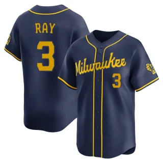 Limited Men's Corey Ray Milwaukee Brewers Alternate Jersey - Navy