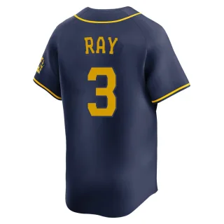 Limited Men's Corey Ray Milwaukee Brewers Alternate Jersey - Navy