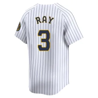 Limited Men's Corey Ray Milwaukee Brewers Alternate Jersey - White