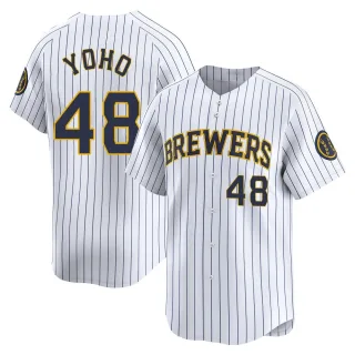 Limited Men's Craig Yoho Milwaukee Brewers Alternate Jersey - White