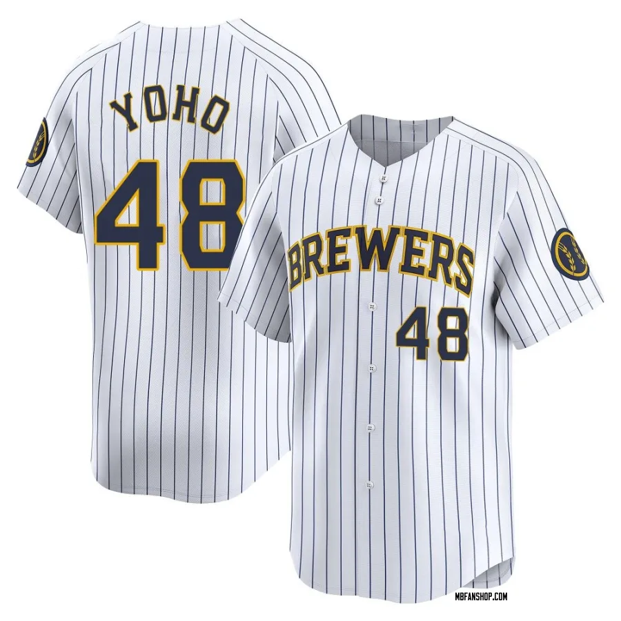 Limited Men's Craig Yoho Milwaukee Brewers Alternate Jersey - White