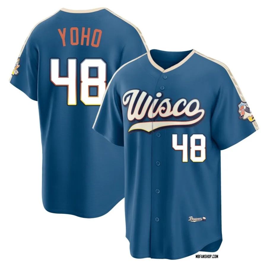 Limited Men's Craig Yoho Milwaukee Brewers Mineral 2026 City Connect Stadium Jersey - Blue