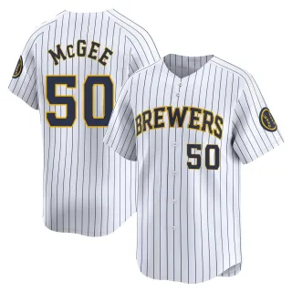 Limited Men's Easton McGee Milwaukee Brewers Alternate Jersey - White