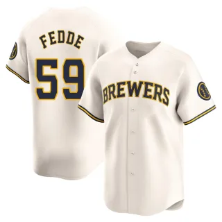 Limited Men's Erick Fedde Milwaukee Brewers Home Jersey - Cream