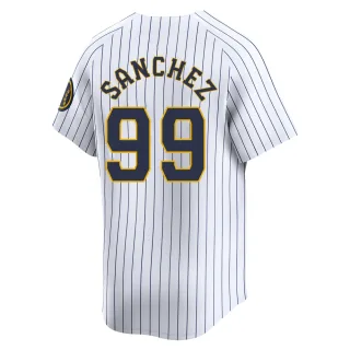 Limited Men's Gary Sanchez Milwaukee Brewers Alternate Jersey - White