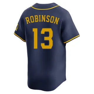 Limited Men's Glenn Robinson Milwaukee Brewers Alternate Jersey - Navy