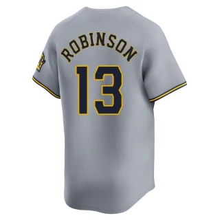 Limited Men's Glenn Robinson Milwaukee Brewers Away Jersey - Gray