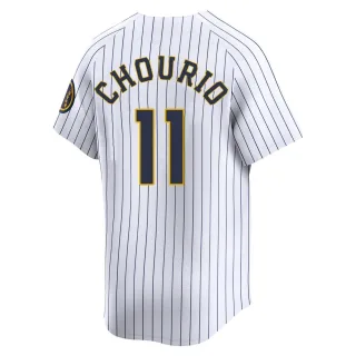 Limited Men's Jackson Chourio Milwaukee Brewers Alternate Jersey - White