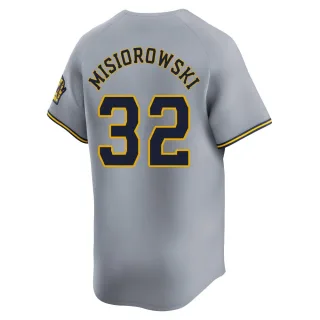 Limited Men's Jacob Misiorowski Milwaukee Brewers Away Jersey - Gray
