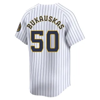 Limited Men's J.B. Bukauskas Milwaukee Brewers Alternate Jersey - White