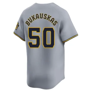 Limited Men's J.B. Bukauskas Milwaukee Brewers Away Jersey - Gray