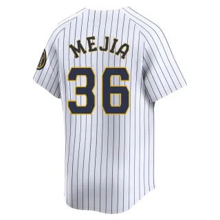 Limited Men's J.C. Mejia Milwaukee Brewers Alternate Jersey - White