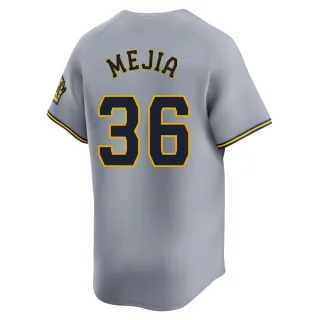 Limited Men's J.C. Mejia Milwaukee Brewers Away Jersey - Gray