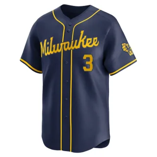 Limited Men's Josh Donaldson Milwaukee Brewers Alternate Jersey - Navy