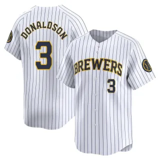Limited Men's Josh Donaldson Milwaukee Brewers Alternate Jersey - White