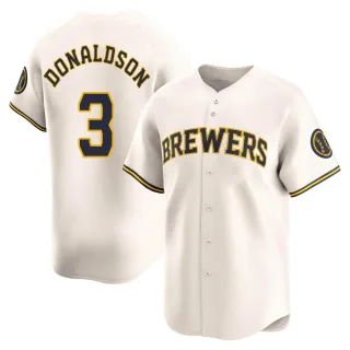 Limited Men's Josh Donaldson Milwaukee Brewers Home Jersey - Cream