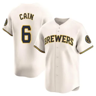Limited Men's Lorenzo Cain Milwaukee Brewers Home Jersey - Cream