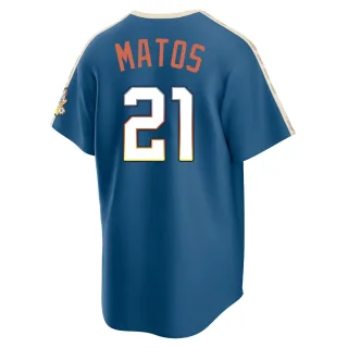 Limited Men's Luis Matos Milwaukee Brewers Mineral 2026 City Connect Stadium Jersey - Blue