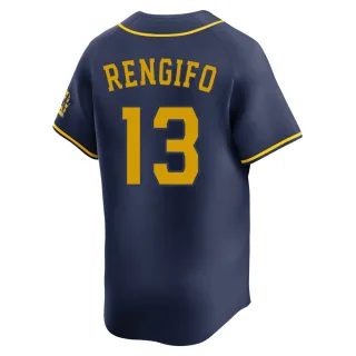 Limited Men's Luis Rengifo Milwaukee Brewers Alternate Jersey - Navy
