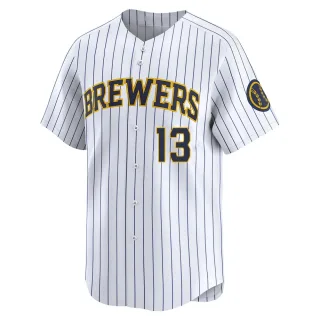 Limited Men's Luis Rengifo Milwaukee Brewers Alternate Jersey - White