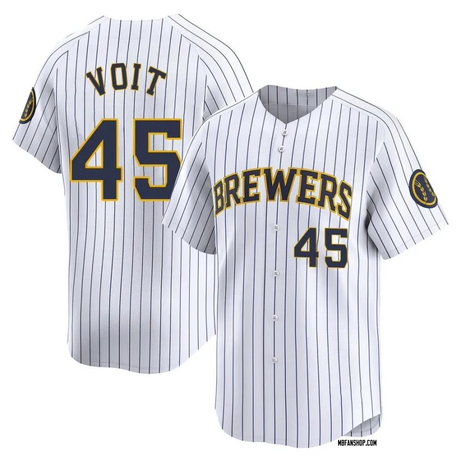Limited Men's Luke Voit Milwaukee Brewers Alternate Jersey - White
