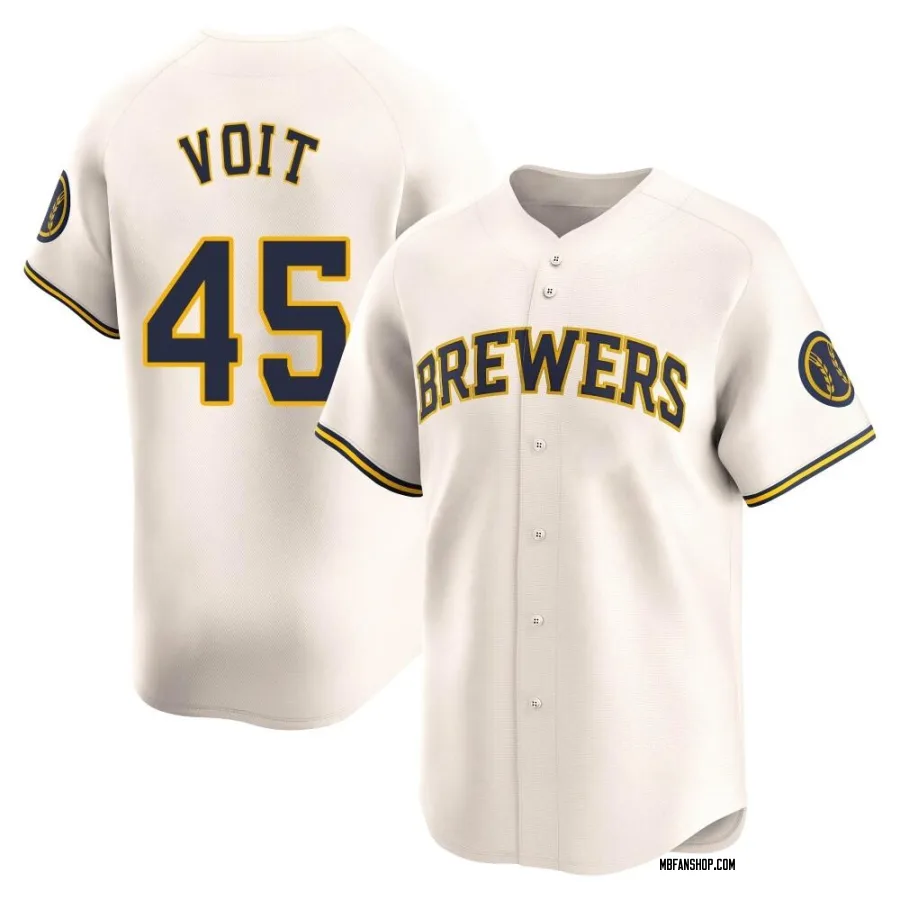 Limited Men's Luke Voit Milwaukee Brewers Home Jersey - Cream