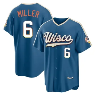 Limited Men's Owen Miller Milwaukee Brewers Mineral 2026 City Connect Stadium Jersey - Blue