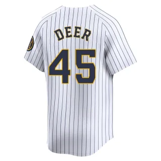 Limited Men's Rob Deer Milwaukee Brewers Alternate Jersey - White