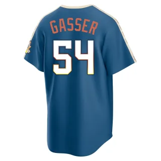 Limited Men's Robert Gasser Milwaukee Brewers Mineral 2026 City Connect Stadium Jersey - Blue