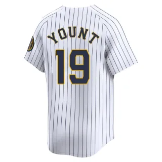 Limited Men's Robin Yount Milwaukee Brewers Alternate Jersey - White