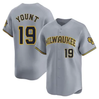 Limited Men's Robin Yount Milwaukee Brewers Away Jersey - Gray