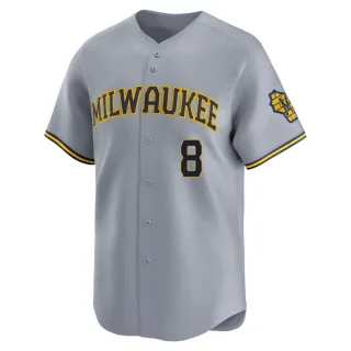 Limited Men's Ryan Braun Milwaukee Brewers Away Jersey - Gray