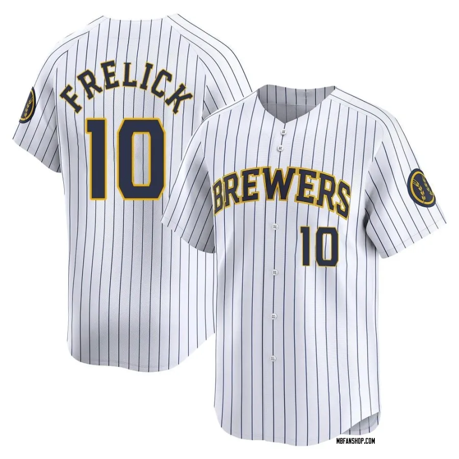 Limited Men's Sal Frelick Milwaukee Brewers Alternate Jersey - White