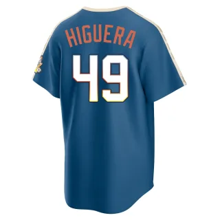Limited Men's Teddy Higuera Milwaukee Brewers Mineral 2026 City Connect Stadium Jersey - Blue