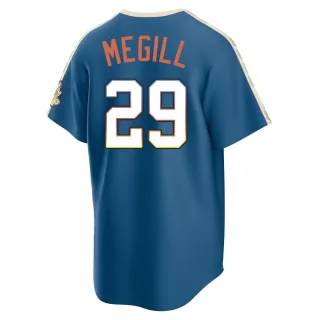 Limited Men's Trevor Megill Milwaukee Brewers Mineral 2026 City Connect Stadium Jersey - Blue