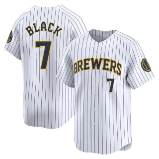 Limited Men's Tyler Black Milwaukee Brewers Alternate Jersey - White