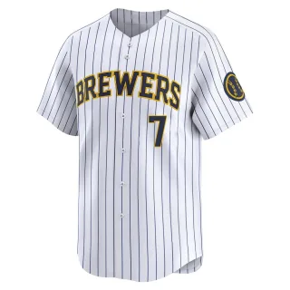 Limited Men's Tyler Black Milwaukee Brewers Alternate Jersey - White